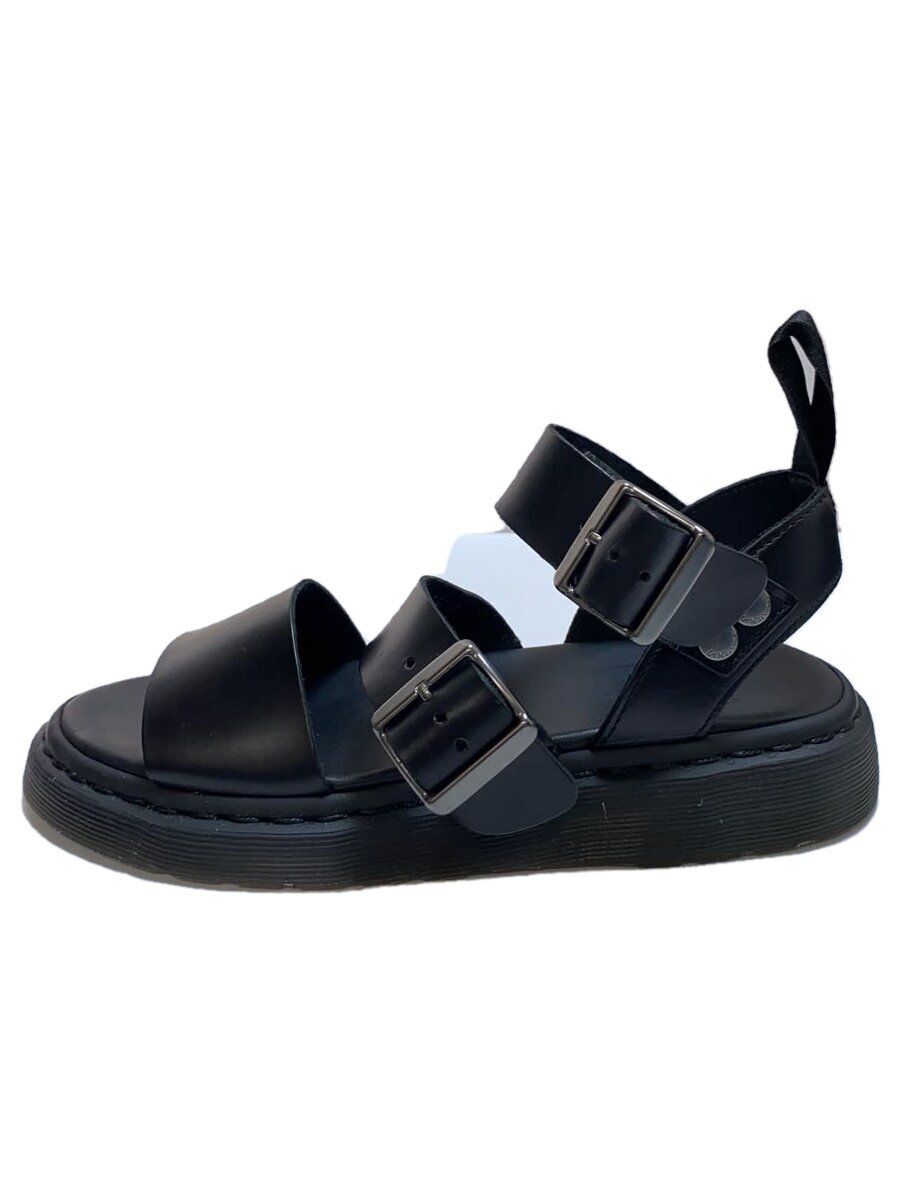 【中古】Dr.Martens◆サンダル/UK6/BLK/GRYPHON【シューズ】