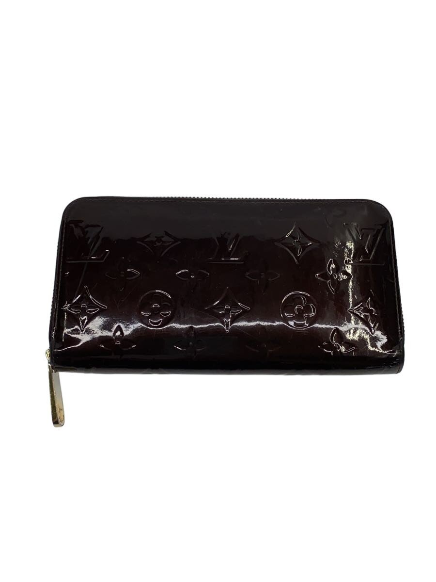 【中古】LOUIS VUITTON◆ジッピー・ウォレット_モノグラム・ヴェルニ/エナメル/BRD/レディース【服飾雑貨他】