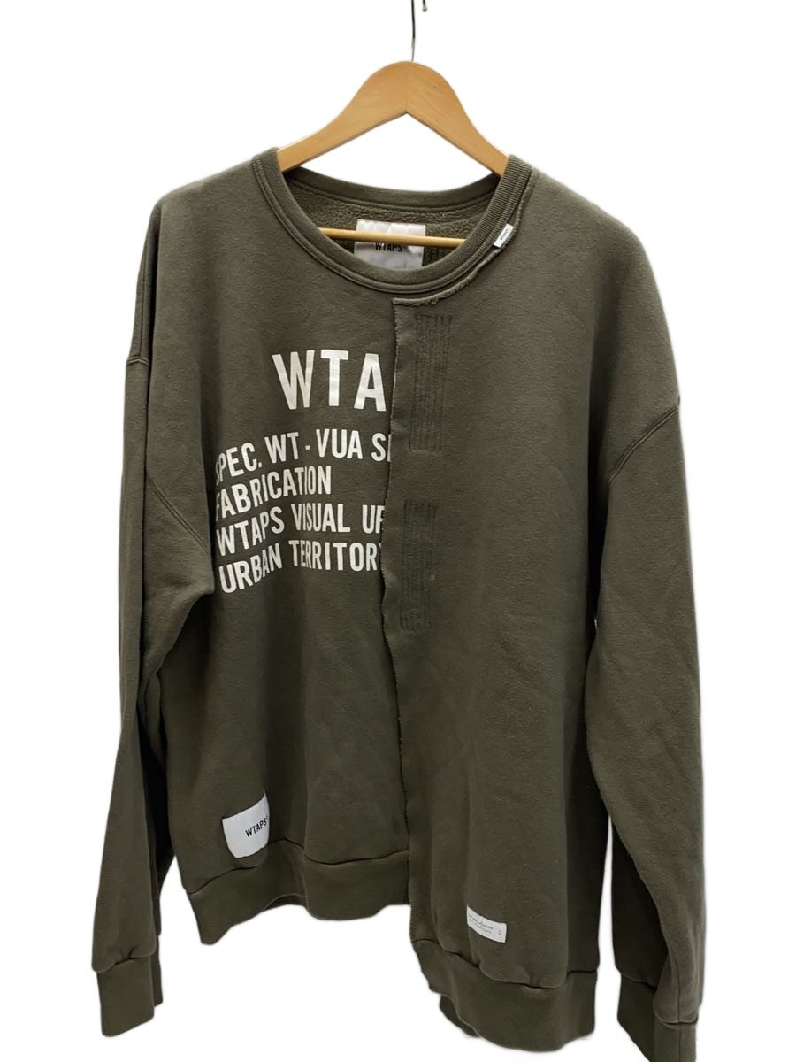 【中古】WTAPS◆21SS RAGS CREW NECK/2/綿織物/KHK/211ATDT-CSM27//【メンズウェア】