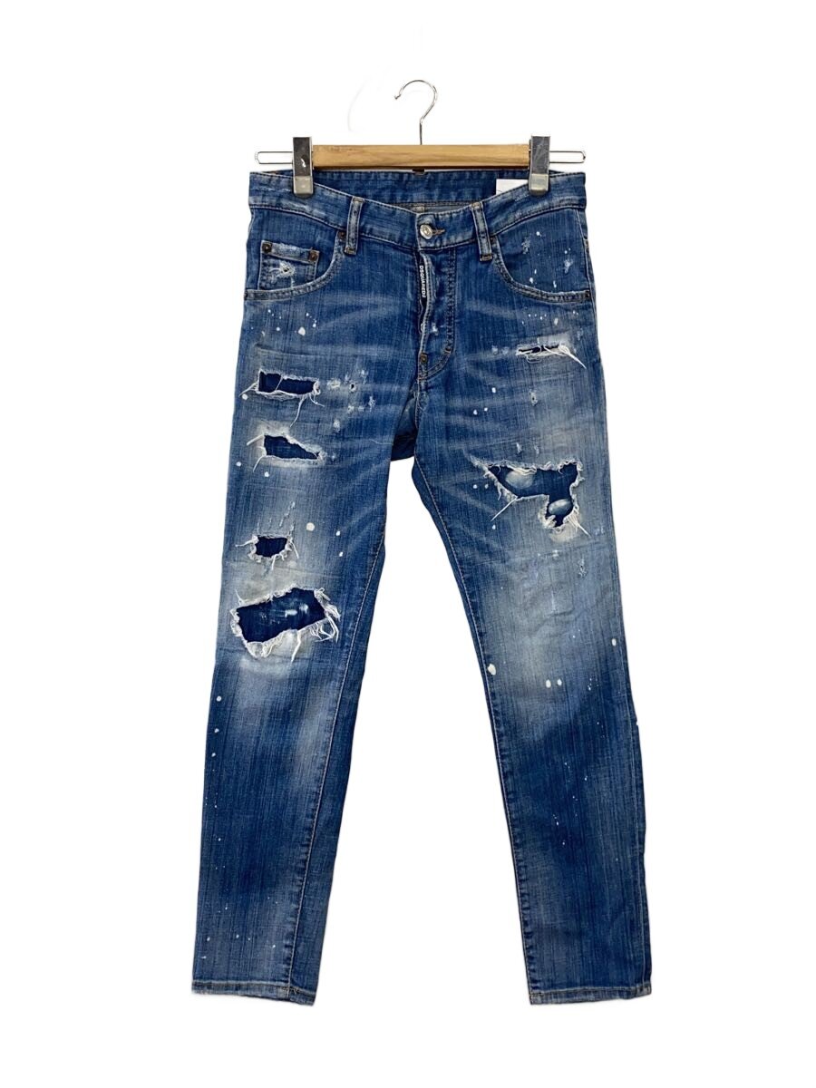 【中古】DSQUARED2◆スキニーパンツ/42/ジーンズ/IDG/無地/S74LB0603//【メンズウェア】