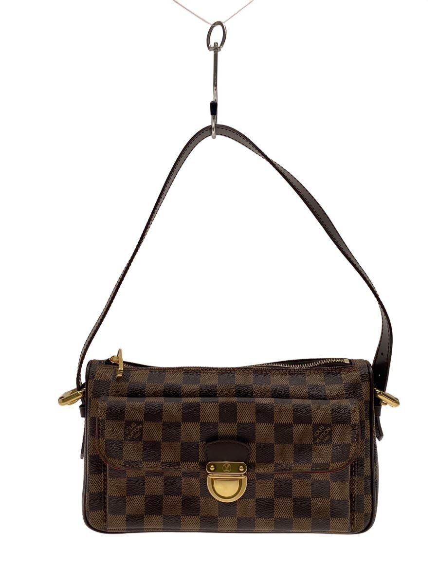 【中古】LOUIS VUITTON◆ラヴェッロGM_ダミエ・エベヌ/PVC/BRW【御徒面子】