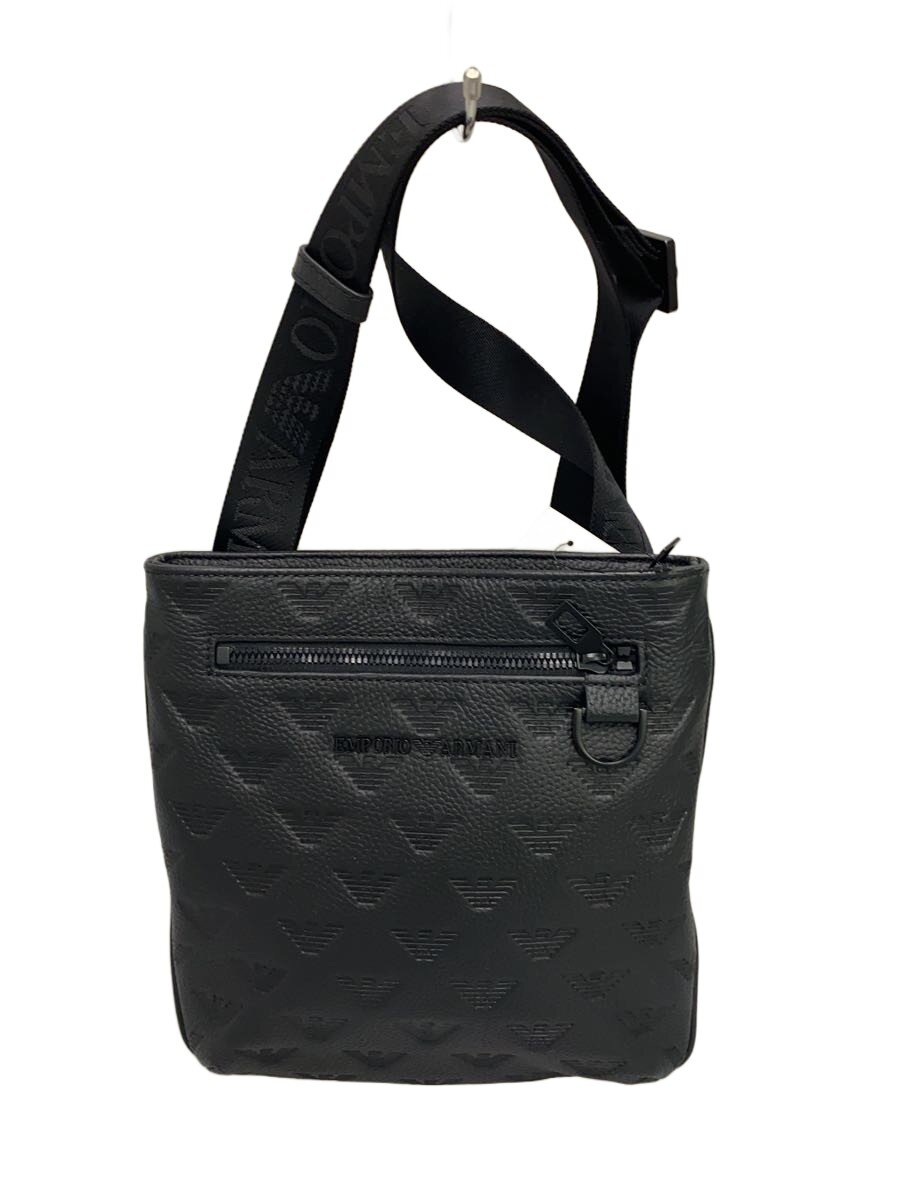 【中古】EMPORIO ARMANI◆ショルダーバッグ/--/BLK/無地/y4m399【バッグ】｜2ｎｄ STREET 店