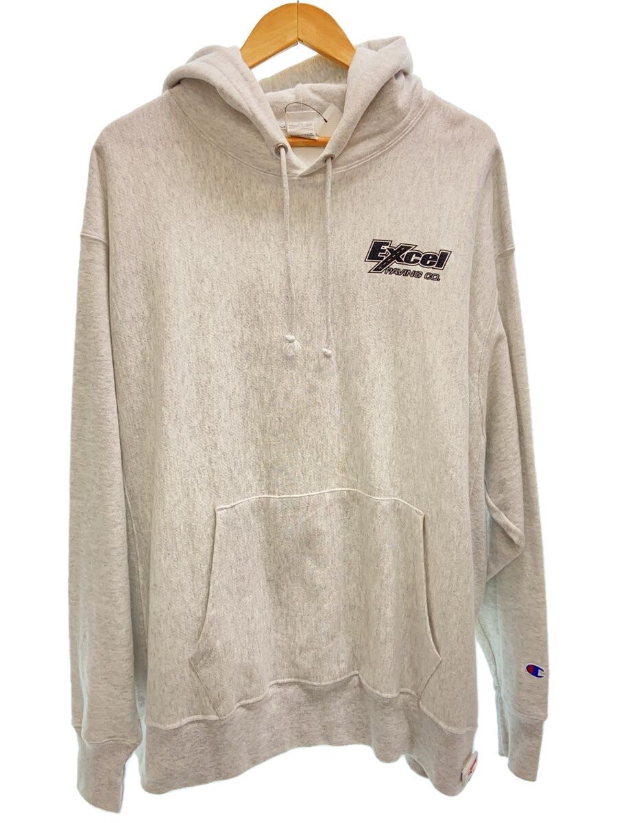【中古】Champion◆パーカー/2L/綿織物/GRY【メンズウェア】