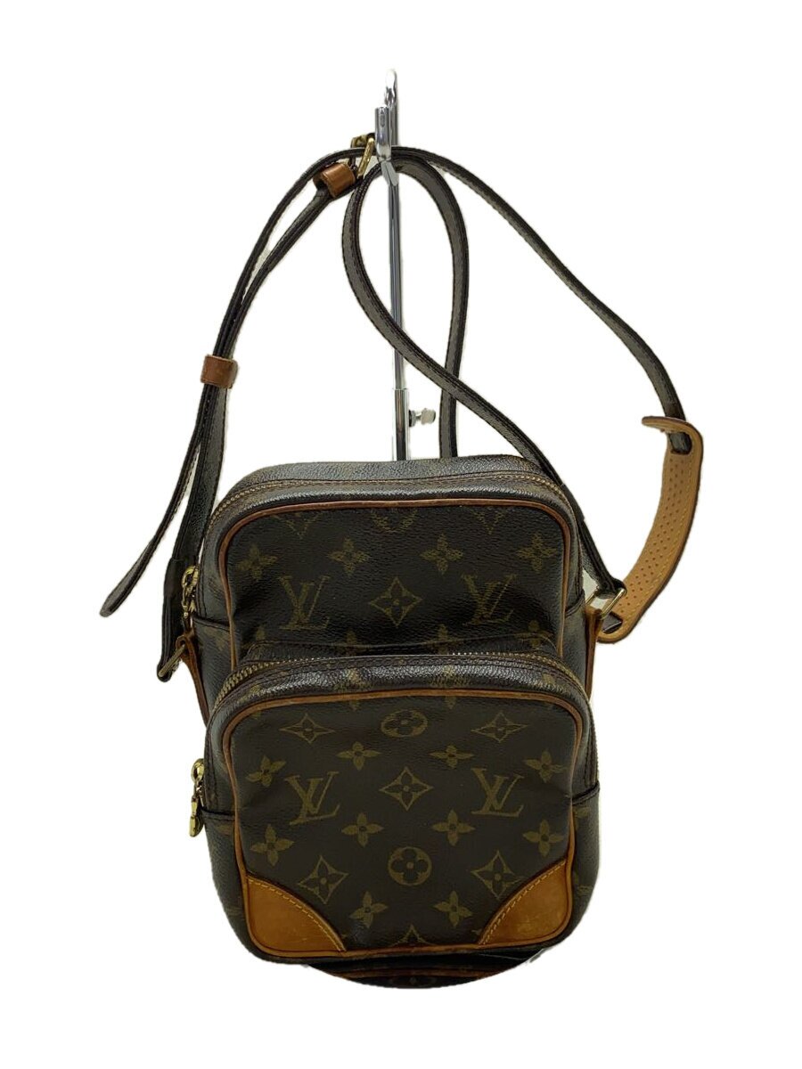 【中古】LOUIS VUITTON◆アマゾン_モノグラム・帆布_BRW/PVC/BRW/総柄【御徒面子】