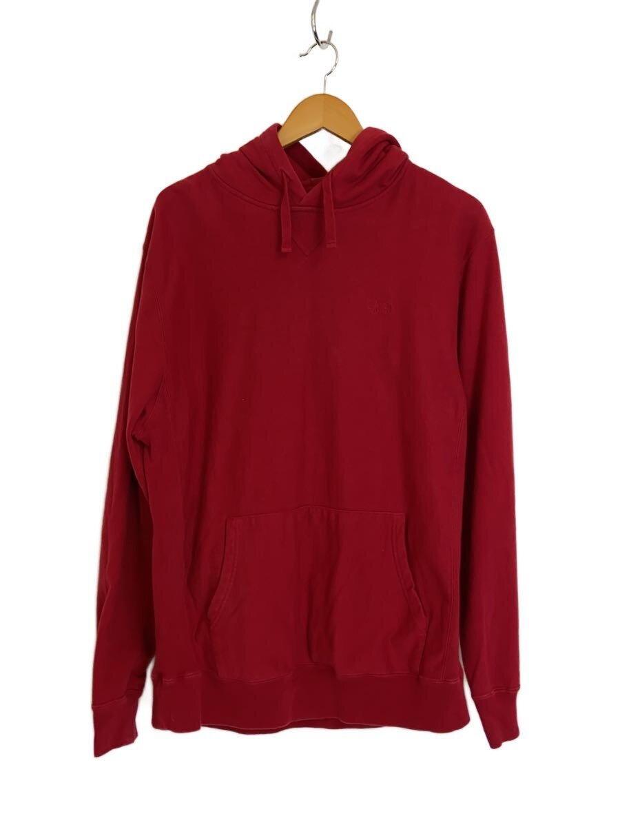 【中古】STUSSY◆パーカー/XL/綿織物/RED【メンズウェア】