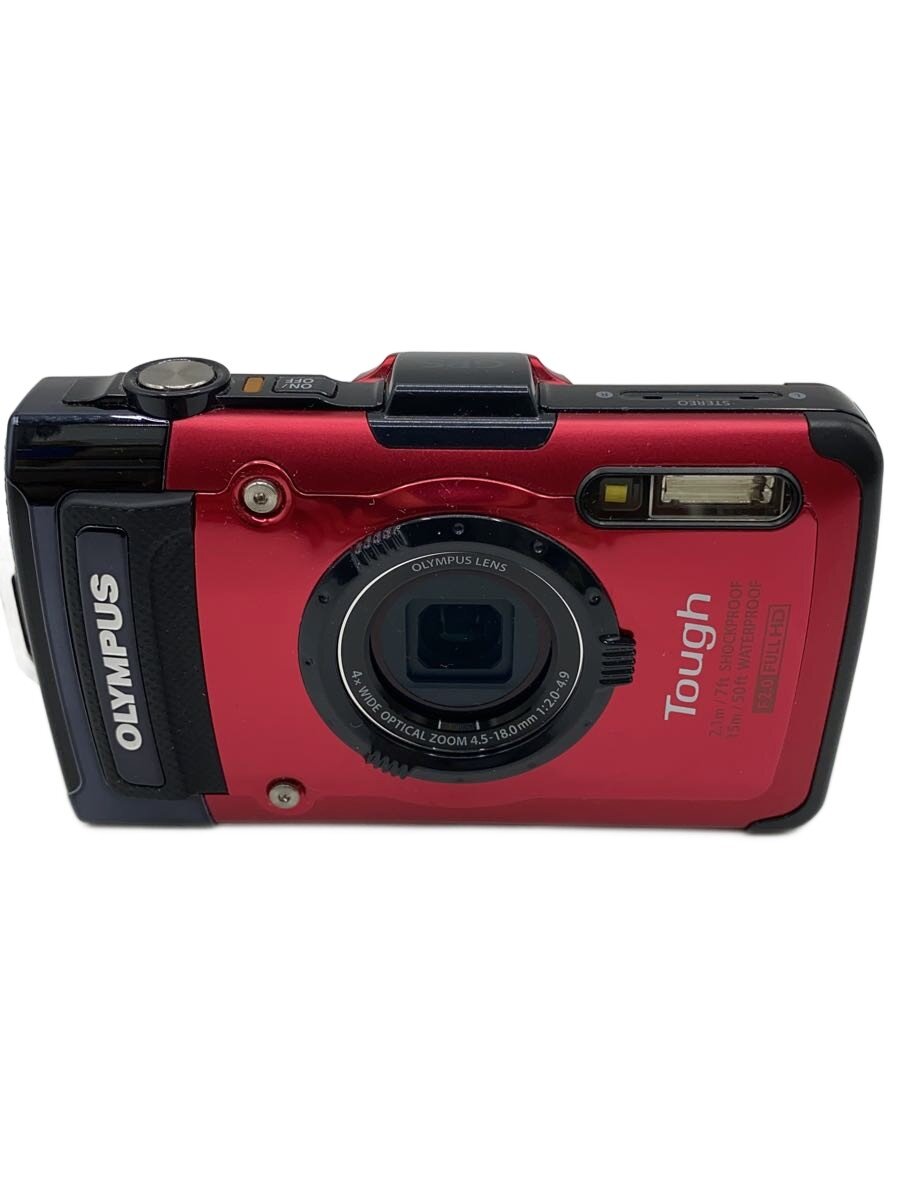 【中古】OM SYSTEM(OLYMPUS)◆デジタル写真機 OLYMPUS STYLUS TG-2 Tough [赤いこと]//【写真機】