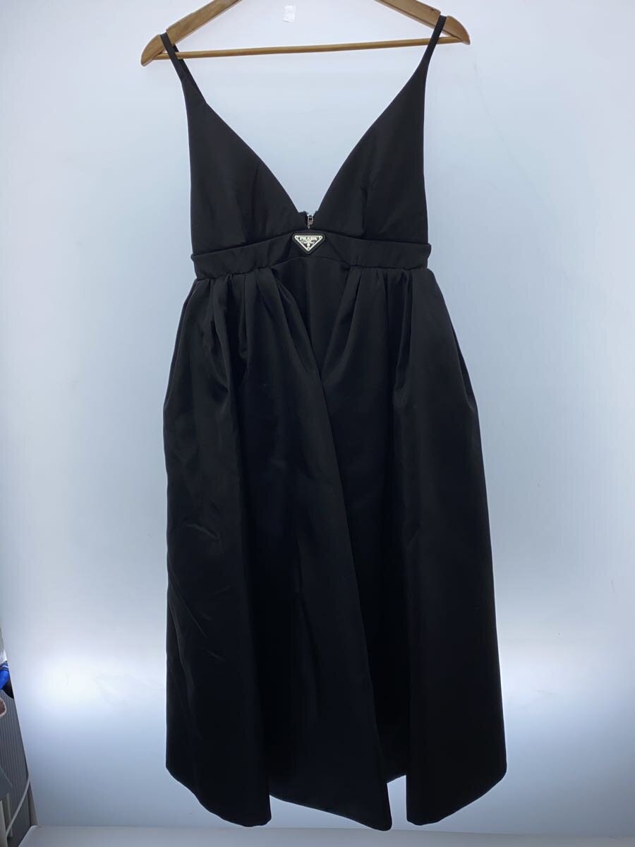 【中古】PRADA◆ノースリーブ衣装/42/ナイロン/BLK/無地/23Y644//【レディースお召しもの】