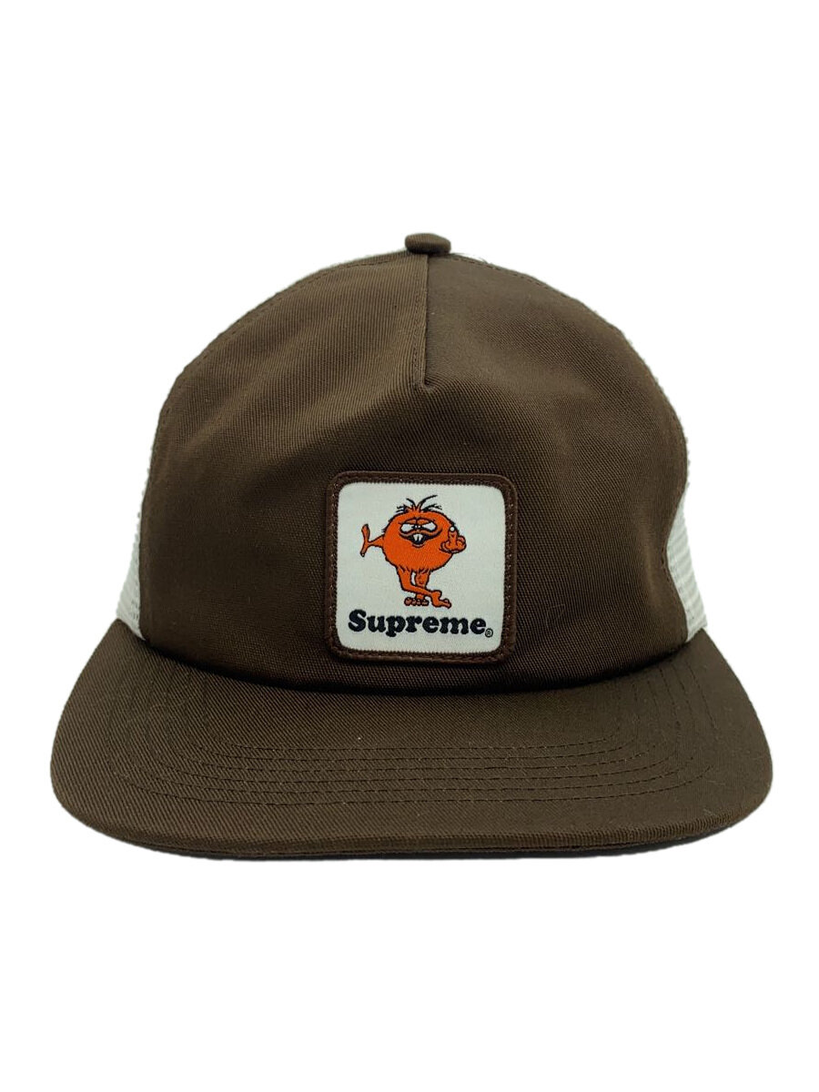【中古】Supreme◆メッシュ旗がしら/ポリエステル/赤銅色/メンズ/Camacho/mesh back 5-panel brown//【服飾雑貨他】