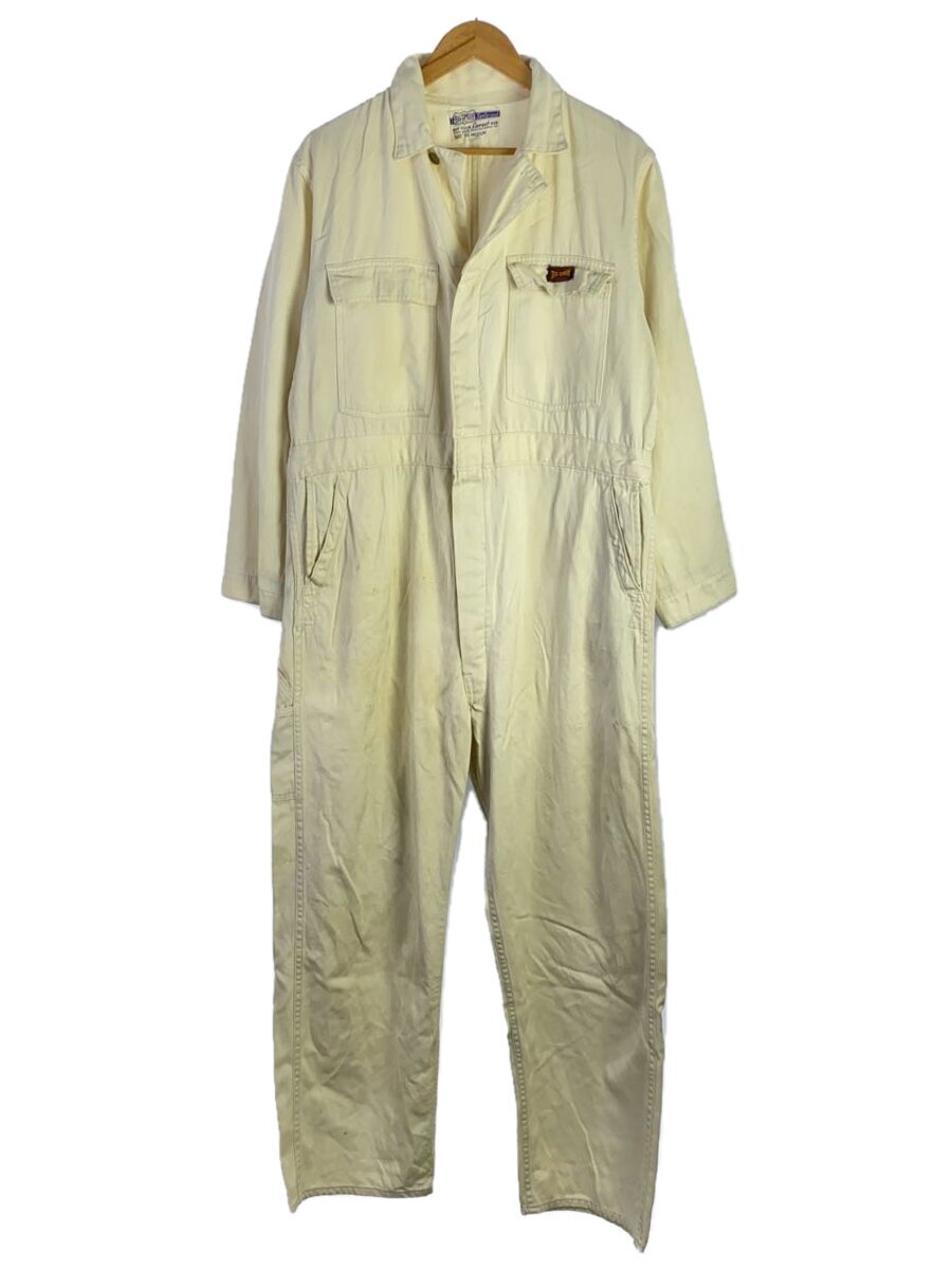 【中古】big smith◆オールインワン/46/綿織物/WHT//【メンズウェア】