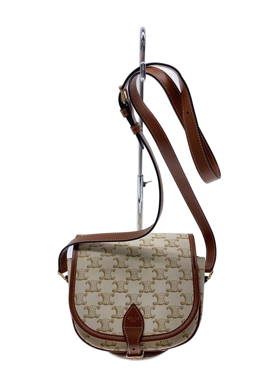【中古】CELINE◆ショルダーバッグ/--/WHT/総柄/U-CU-0211【御徒面子】