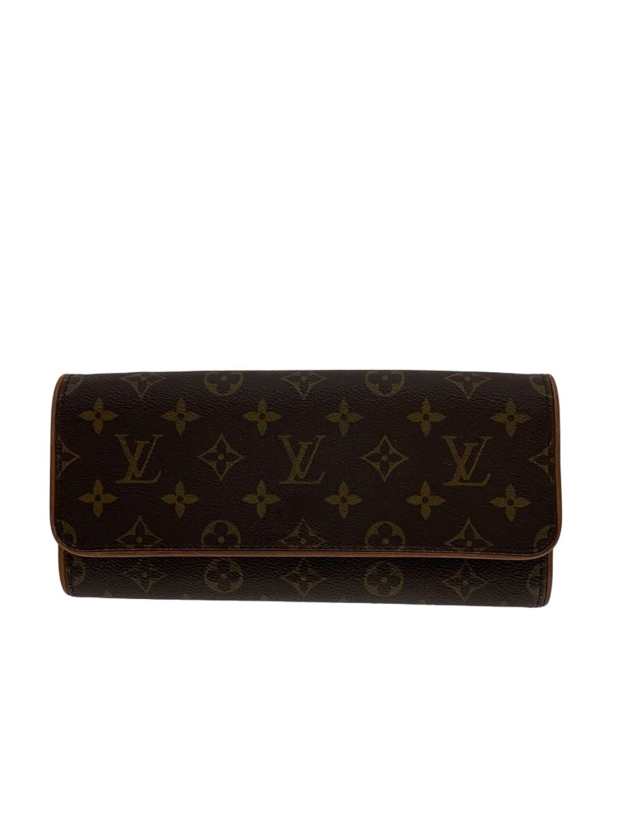 【中古】LOUIS VUITTON◆ポシェット・ツインGM_モノグラム・キャンバス/PVC/BRW【バッグ】｜2ｎｄ STREET 店
