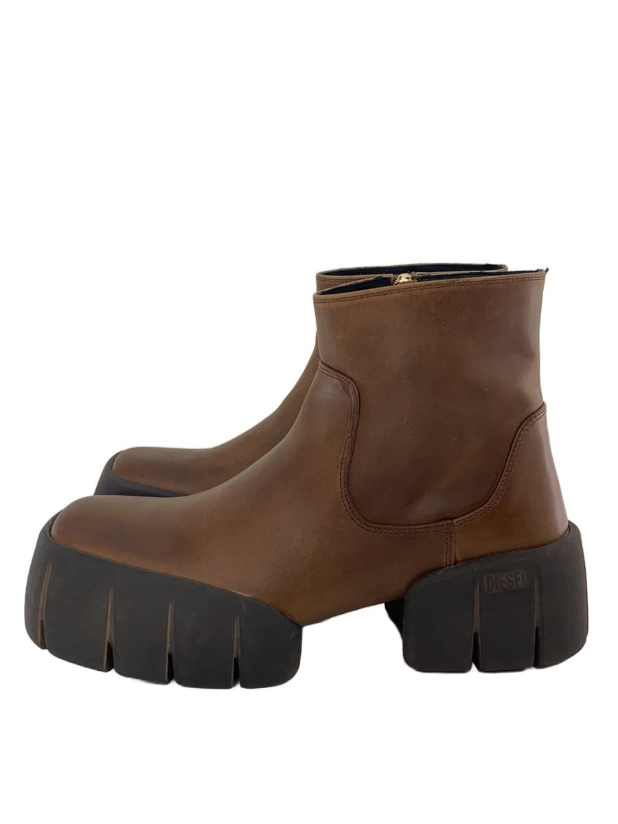 【中古】DIESEL◆ブーツ/41/BRW/なめし革【シューズ】