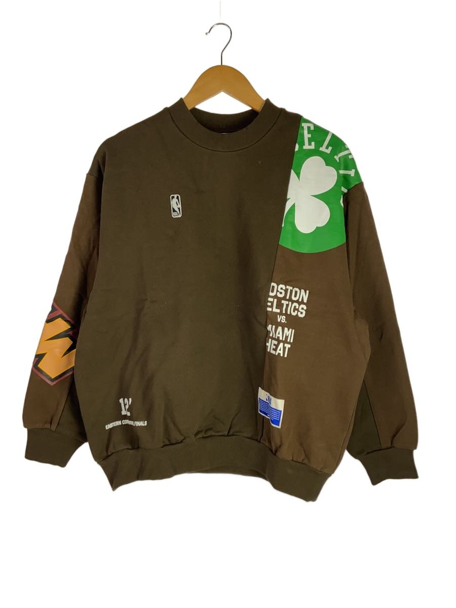 【中古】WIND AND SEA◆Panel Sweatshirts/S/綿織物/BRW//【メンズウェア】