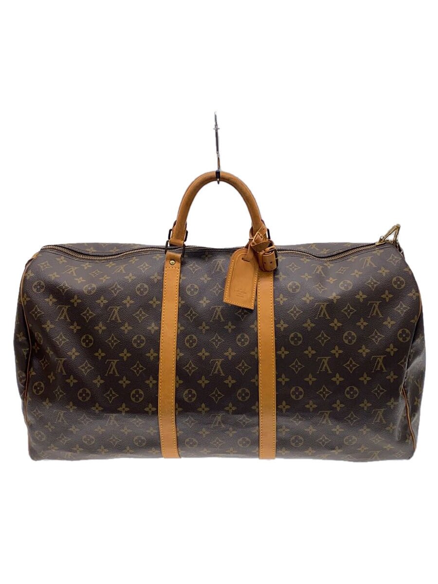 【中古】LOUIS VUITTON◆キーポル60_モノグラム・帆布_BRW/M41422/PVC/BRW/赤銅色【御徒面子】