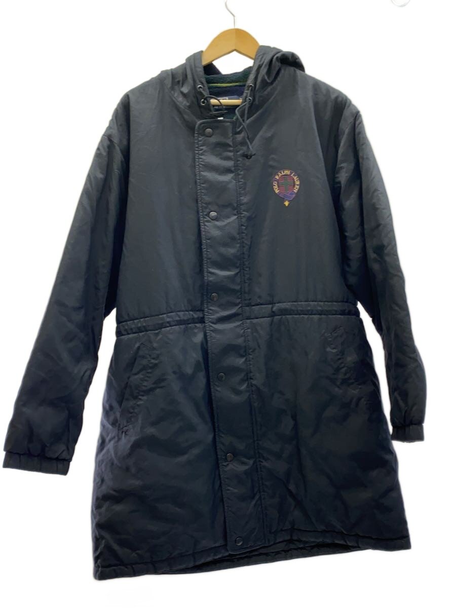 【中古】POLO RALPH LAUREN◆90s/裏フリース/コート/M/ナイロン/BLK【メンズウェア】|2nd STREET 店