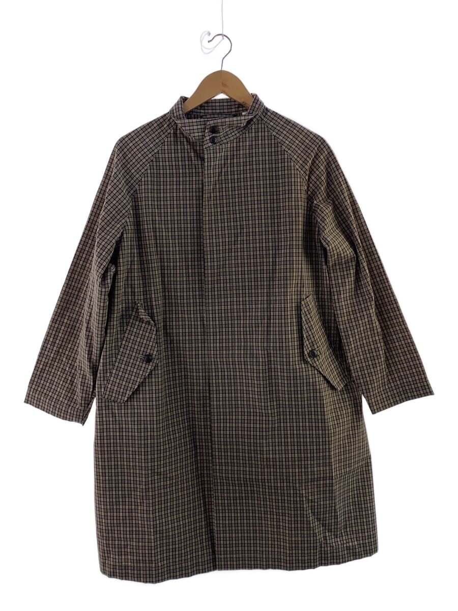 【中古】Gymphlex◆厚地の外套/14/綿織物/BRW/照合のしるし/J-1327CNP【レディース御召しもの】