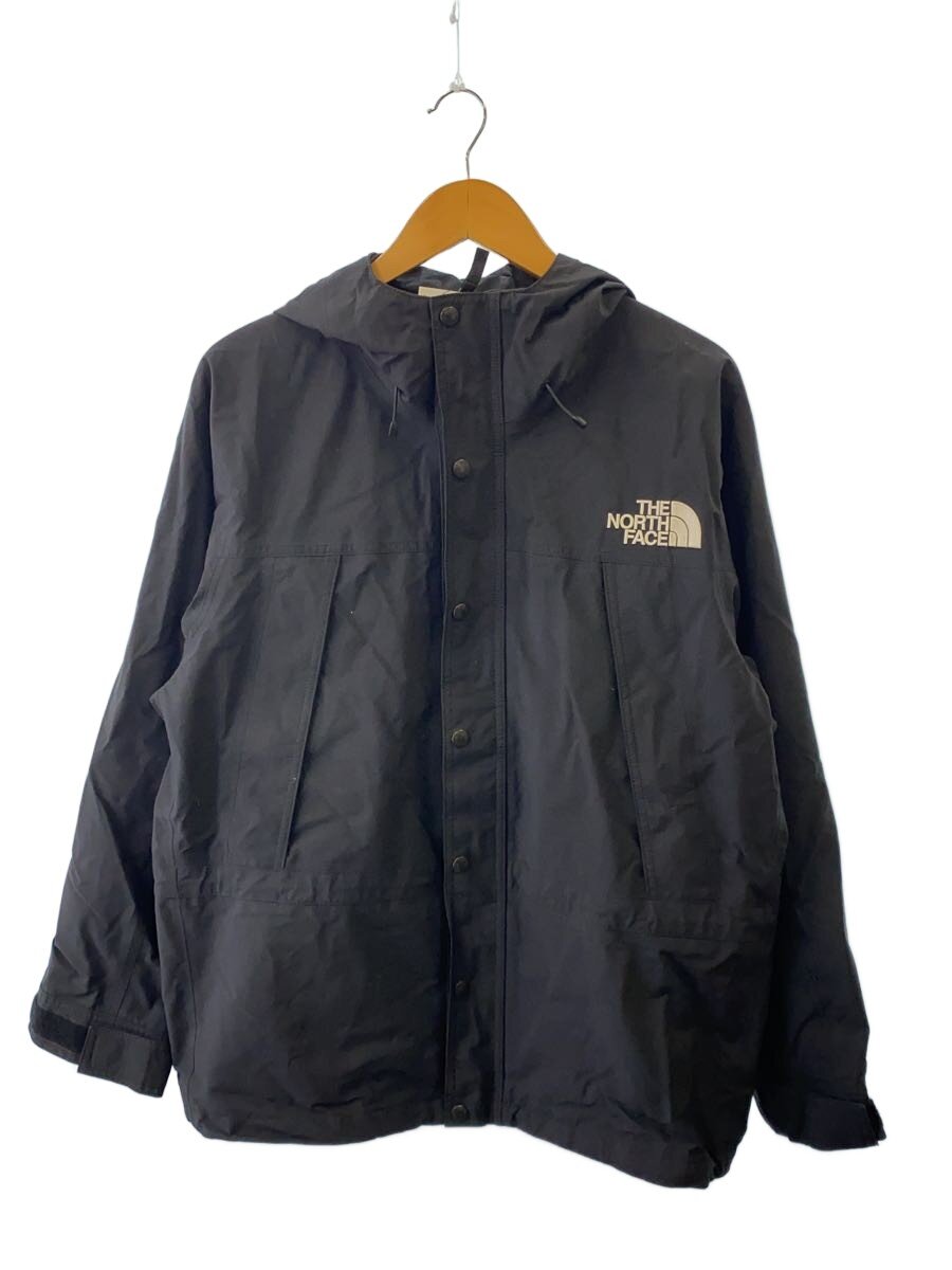 【中古】THE NORTH FACE◆MOUNTAIN LIGHT JACKET_マウンテンライトジャケット/L/ナイロン/BLK/無地【メンズウェア】