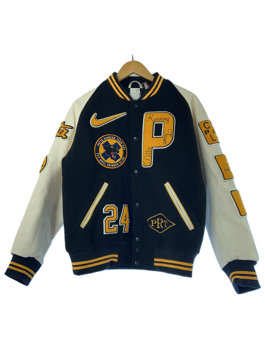 【中古】NIKE◆PATTA VARSITY JACKET BLACK/スタジャン/M/ウール/ブラック/FJ3107-010//【メンズウェア】｜2ｎｄ STREET 店