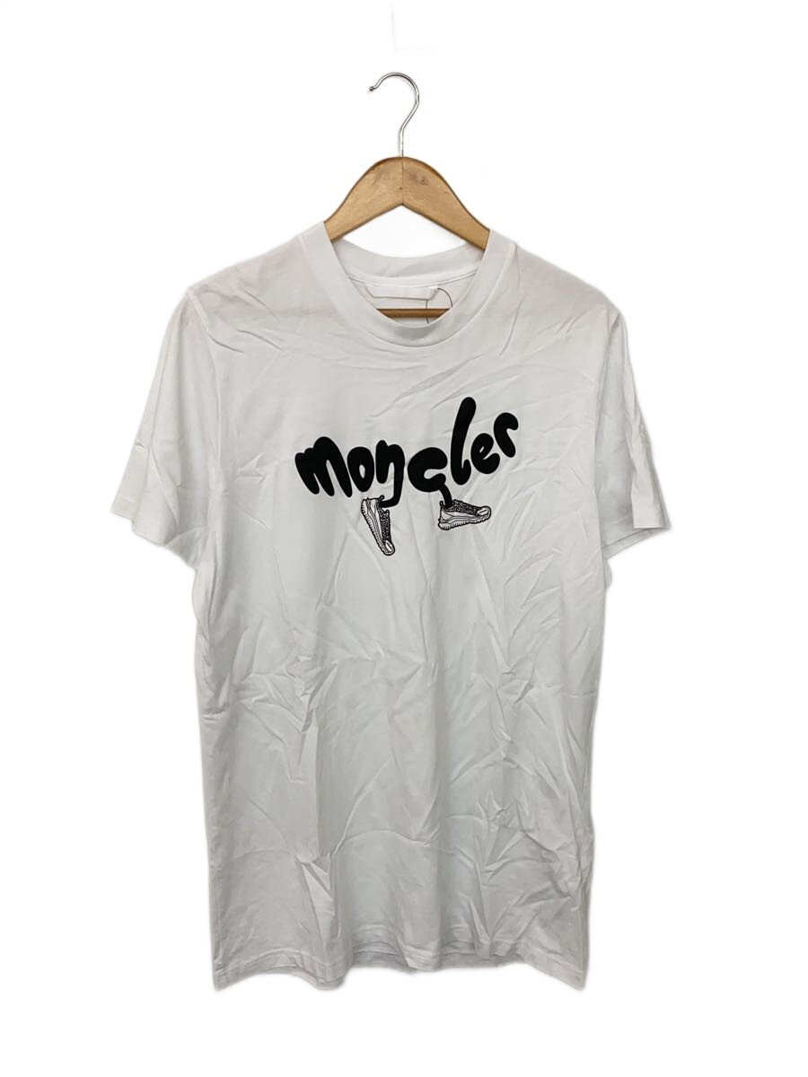 【中古】MONCLER◆プルオーバー/XL/綿織物/WHT/無地/J10918C00013 8390T【メンズウェア】