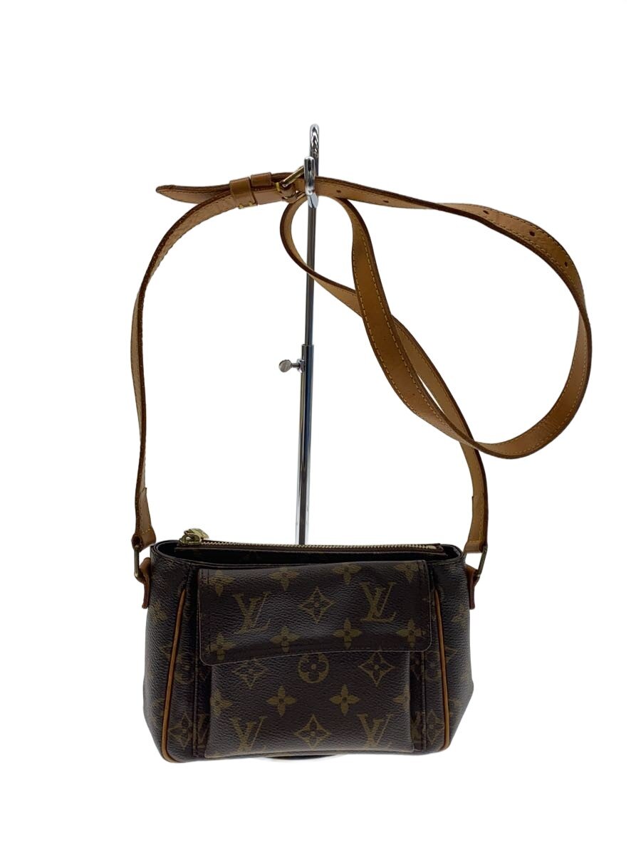 【中古】LOUIS VUITTON◆ヴィバ・シテPM_モノグラム・帆布/PVC/BRW【御徒面子】