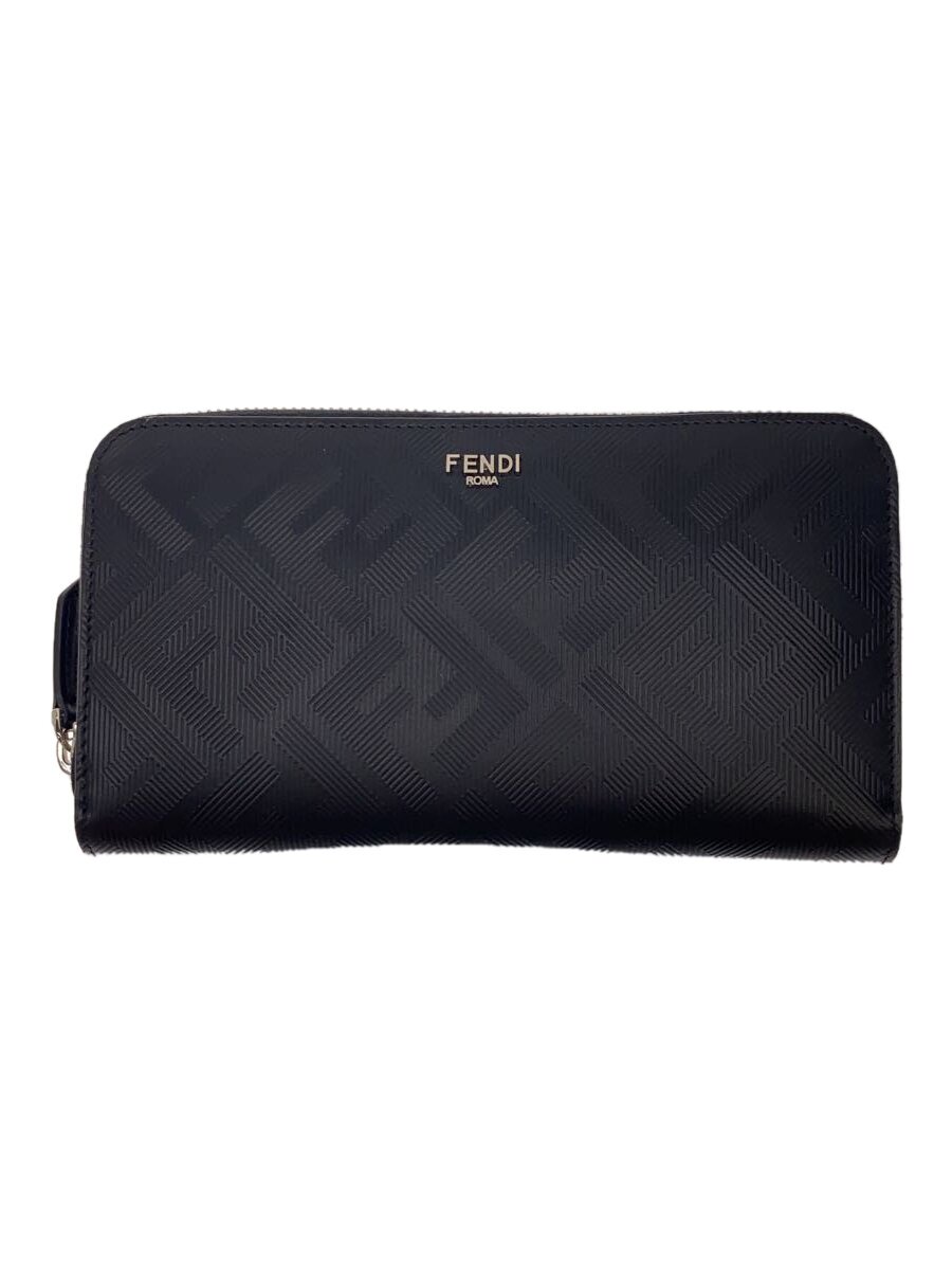 【中古】FENDI◆シャドーズッカ柄/長金入れ/BLK/総柄/メンズ/7M0210 AJF4 F19KP【服飾雑貨他】