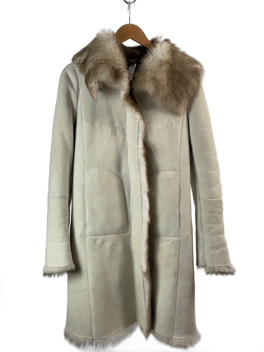 【中古】MAX MARA◆コート/40/レザー/BEG/ムートンコート【レディースウェア】｜2ｎｄ STREET 店