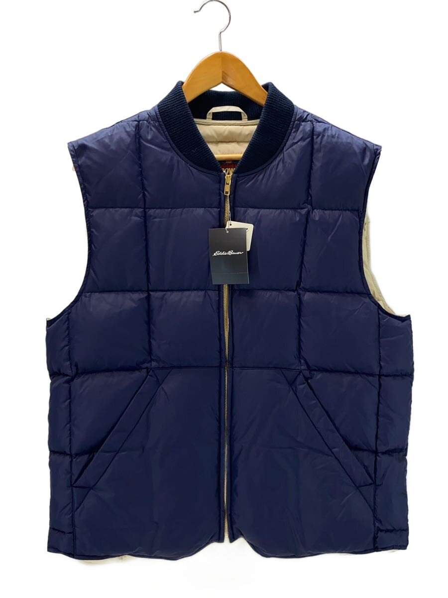 【中古】EDDIE BAUER◆CANADIAN VEST/日の出タグ復刻/ダウンベスト/XXL/ナイロン/NVY/タグ付き【メンズウェア】|2nd STREET 店