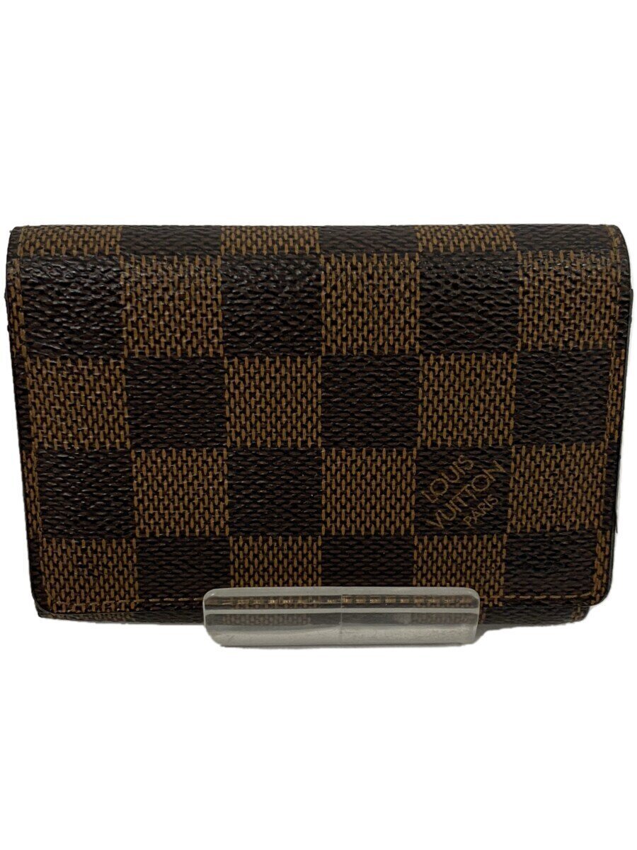 【中古】LOUIS VUITTON◆アンヴェロップ・カルト・ドゥ・ヴィジット_ダミエ・エベヌ_BRW/--/BRW/メンズ【服飾雑貨他】|2nd STREET 店