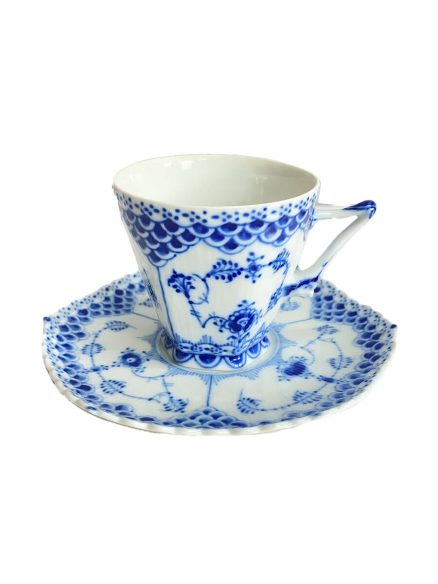 【中古】ROYAL COPENHAGEN◆カップ&ソーサー/WHT【キッチン用品】