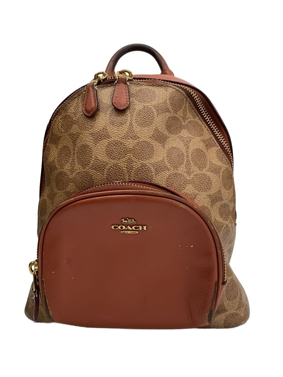 【中古】COACH◆背嚢/PVC/BEG/1029【御徒面子】