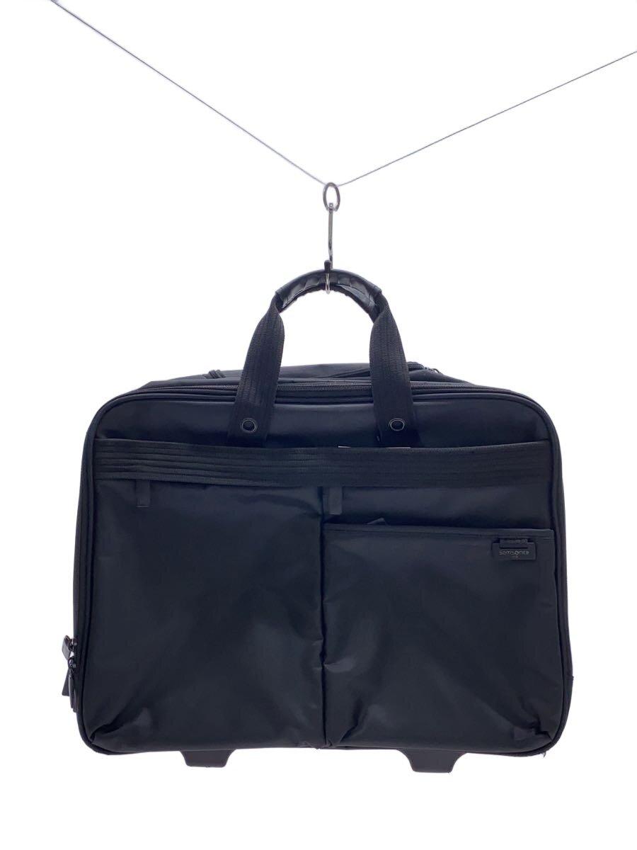 【中古】SAMSONITE◆旅行持ちはこび/ポリエステル/BLK//【御徒面子】