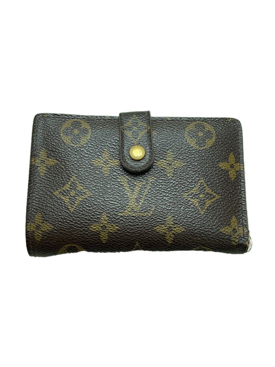 【中古】LOUIS VUITTON◆ポルト・モネ・ビエ・ヴィエノワ_モノグラム・キャンバス_BRW/PVC/BRW/総柄/レディース【服飾雑貨他】