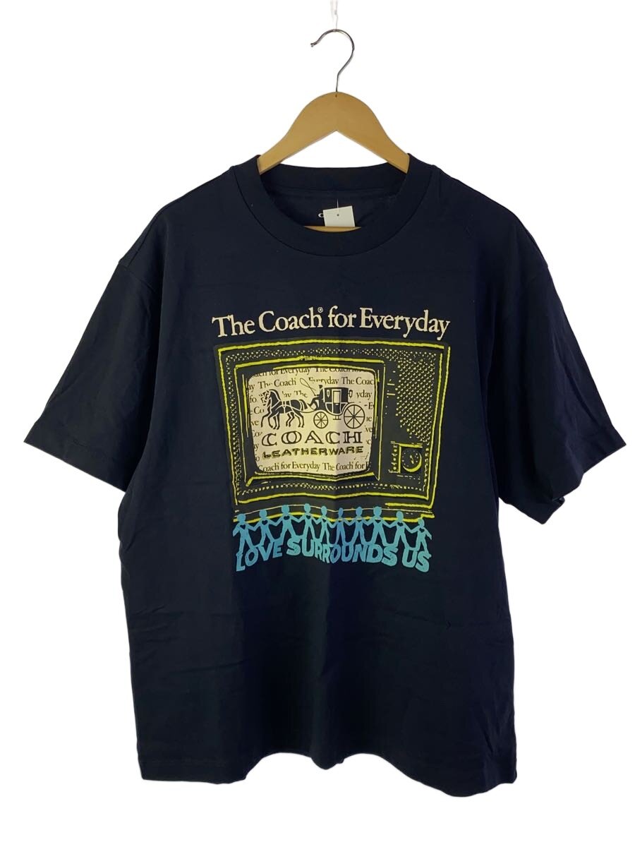 【中古】COACH◆プルオーバー/M/綿織物/NVY【メンズウェア】