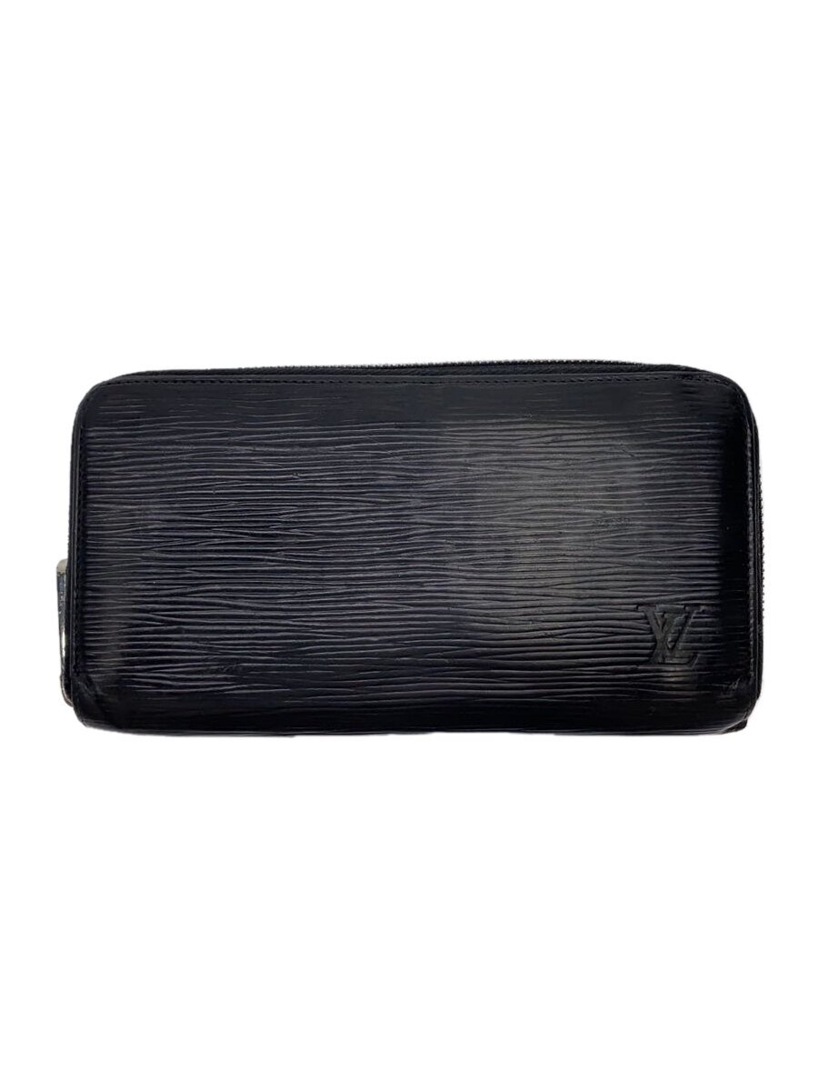 【中古】LOUIS VUITTON◆ジッピー・ウォレット_エピ_BLK/なめし革/BLK/メンズ【服飾雑貨他】 バッグ・小物・ブランド雑貨-その他