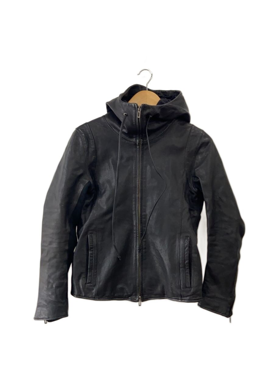 【中古】DOMENICO+SAVIO◆レザーパーカー/44/山羊革/BLK/無地/DSU16ABZ49【レディースウェア】|2nd STREET 店