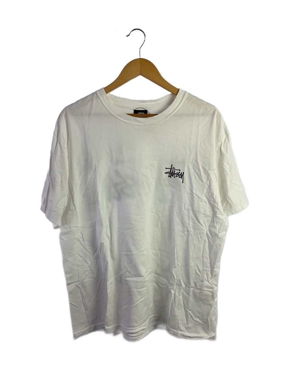 【中古】STUSSY◆プルオーバー/L/--/WHT【メンズウェア】