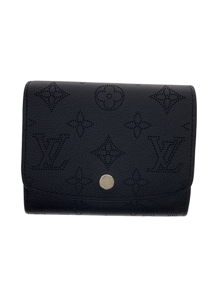 【中古】LOUIS VUITTON◆3つ折り札入れ/--/BLK/レディース/M82679/スナップボタンメス側打ちこわれる引き渡しあり//【服飾雑貨他】