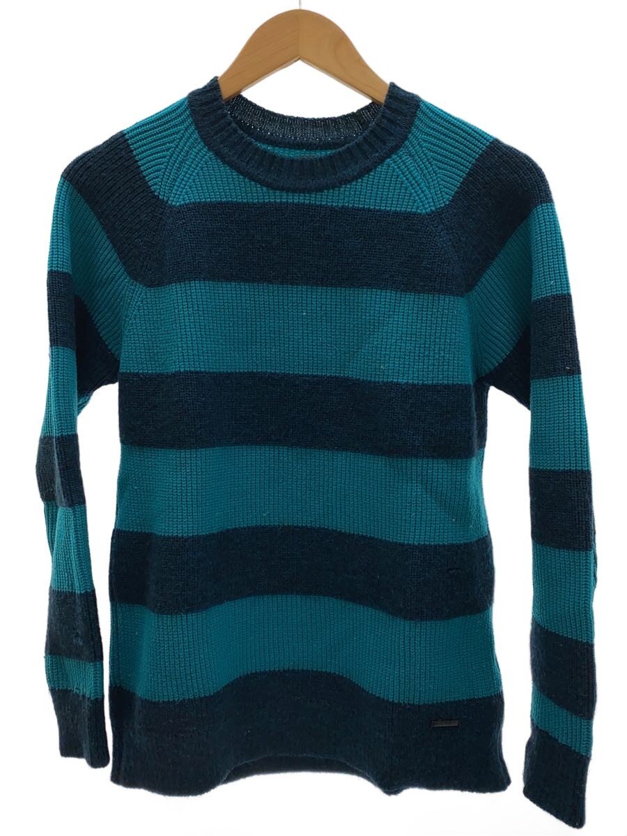 【中古】DIESEL◆編み物・ティーシャツ(朦朦たる)/XS/アクリル樹脂/BLU/間借り人【メンズウェア】