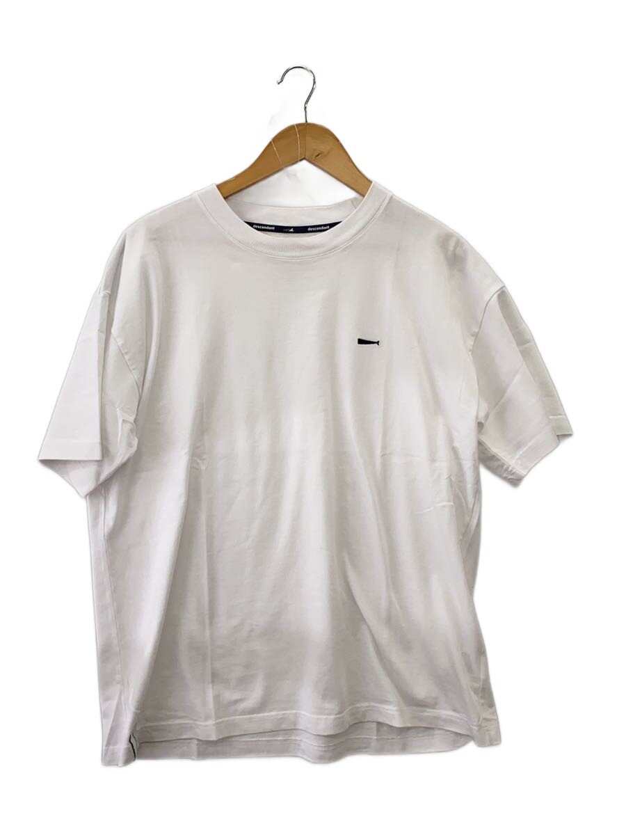 【中古】DESCENDANT◆ティーシャツ/2/綿織物/WHT/261ATDS-CSM17//【メンズウェア】