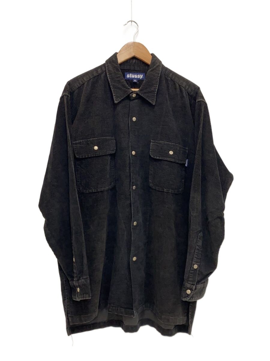 【中古】STUSSY◆長袖シャツ/L/コットン/BLK【メンズウェア】｜2ｎｄ STREET 店