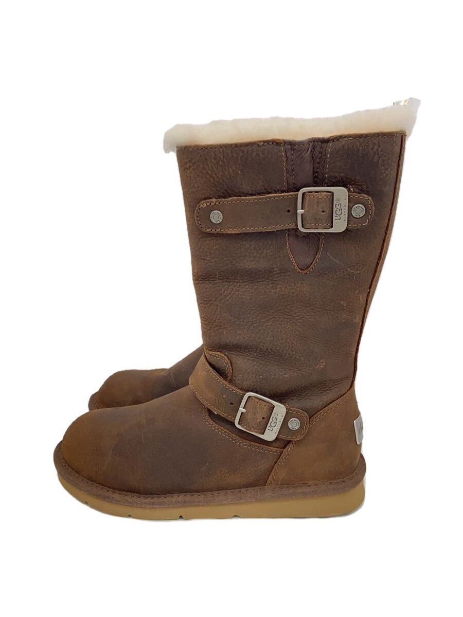 【中古】UGG australia◆ブーツ/23糎/BRW/なめし革/KENSINGTON【シューズ】