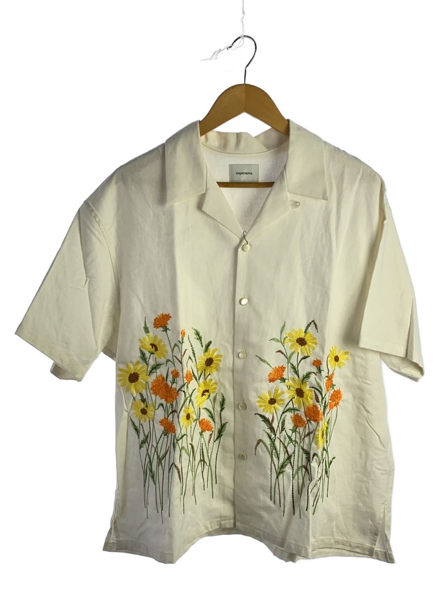 【中古】superNova.◆Flower garden embroidery/開けはなし色つやプルオーバー/S/綿織物/CRM/SN-571//【メンズウェア】