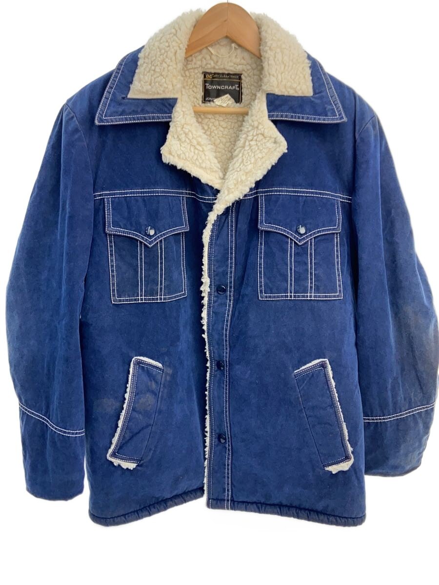 【中古】TOWN CRAFT◆上衣/M/綿織物/NVY/70s/ボア上衣【メンズウェア】