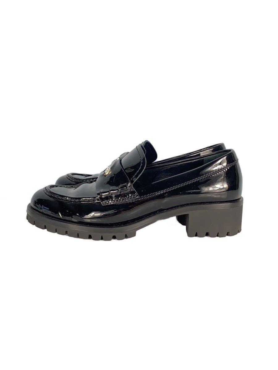 【中古】MIU MIU◆コインローファー/37/BLK【シューズ】