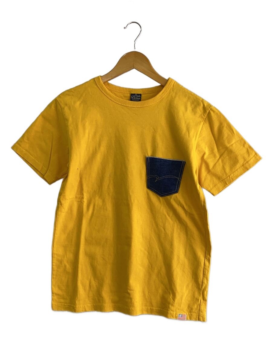 【中古】STUDIO D’ARTISAN◆ジーンズ隠し付ティーシャツ/M/綿織物/YLW//【メンズウェア】