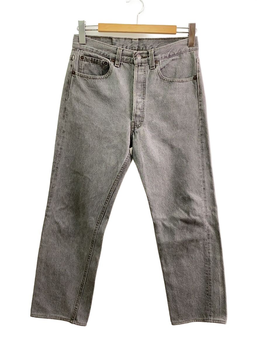 【中古】Levi’s◆下つ方/31/ジーンズ/GRY/無地/90s/usa製/先染め【メンズウェア】