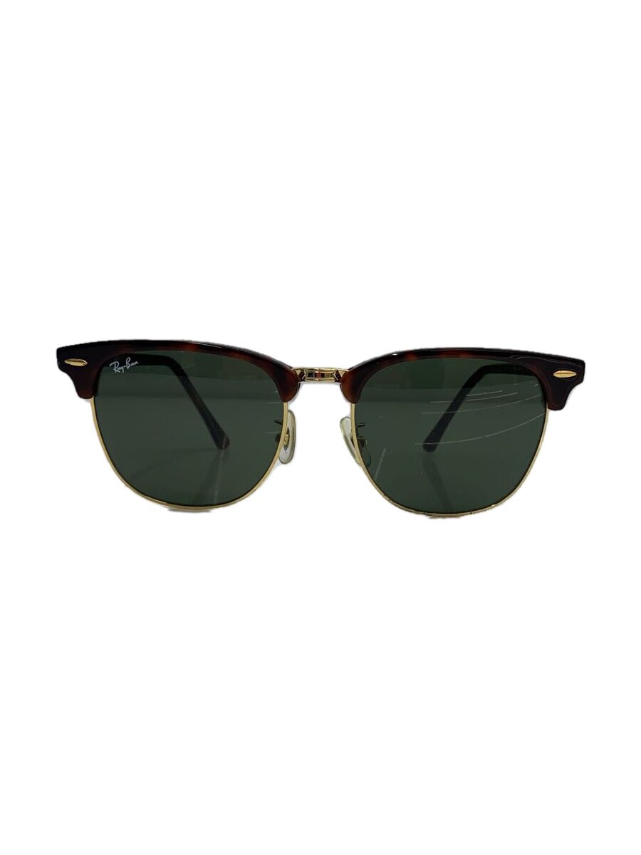 【中古】Ray-Ban◆サングラス/ブロウ/プラスチック/BRW/GRN/メンズ/RB 3016F CLUBMASTER W0366【服飾雑貨他】｜2ｎｄ STREET 店