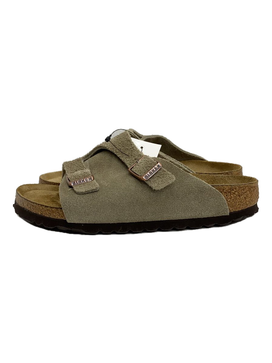 【中古】BIRKENSTOCK◆サンダル/23糎/KHK/スウェード【シューズ】