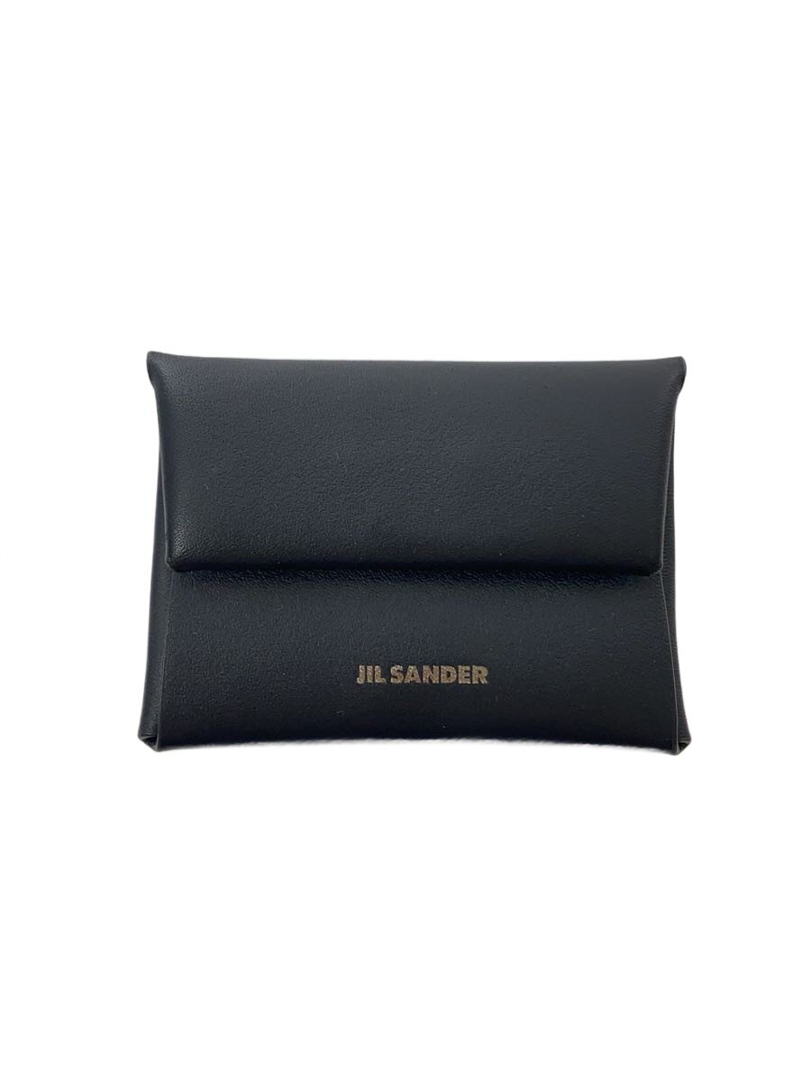 【中古】JIL SANDER◆コインケース/なめし革/BLK/レディース【服飾雑貨他】
