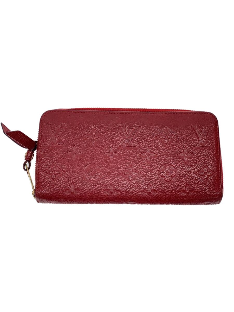 【中古】LOUIS VUITTON◆ジッピー・ウォレット_モノグラム・アンプラント_RED/レザー/RED/レディース【服飾雑貨他】｜2ｎｄ STREET 店